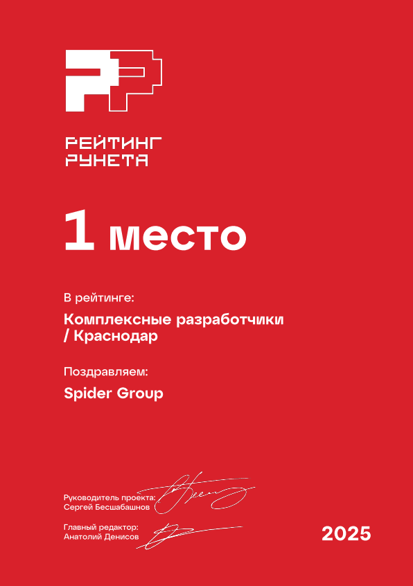 1 место. Комплексные разработчики / Краснодар